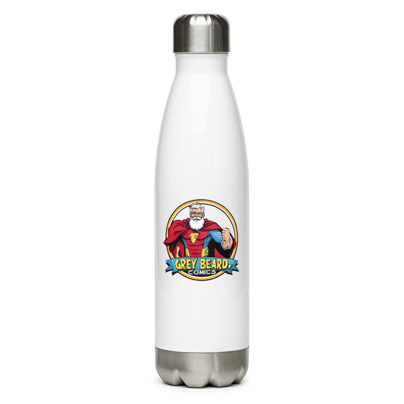 Grey Beard Comics Stainless Steel Water Bottle