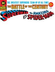 50TH ANNIVERSARY TREASURY EDITION SUPERMAN VS THE AMAZING SPIDER-MAN #1 FACSIMILE EDITION CVR D BLANK VAR