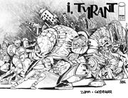 I TYRANT #5 CVR G RYAN GAJDA YOUNGBLOOD TEAM UP B&W VIRGIN VAR (MR)
