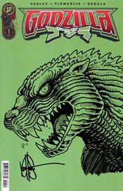 DF GODZILLA #1 BLANK VARIANT WITH A SKETCH BY KEN HAESER Allocations May Occur