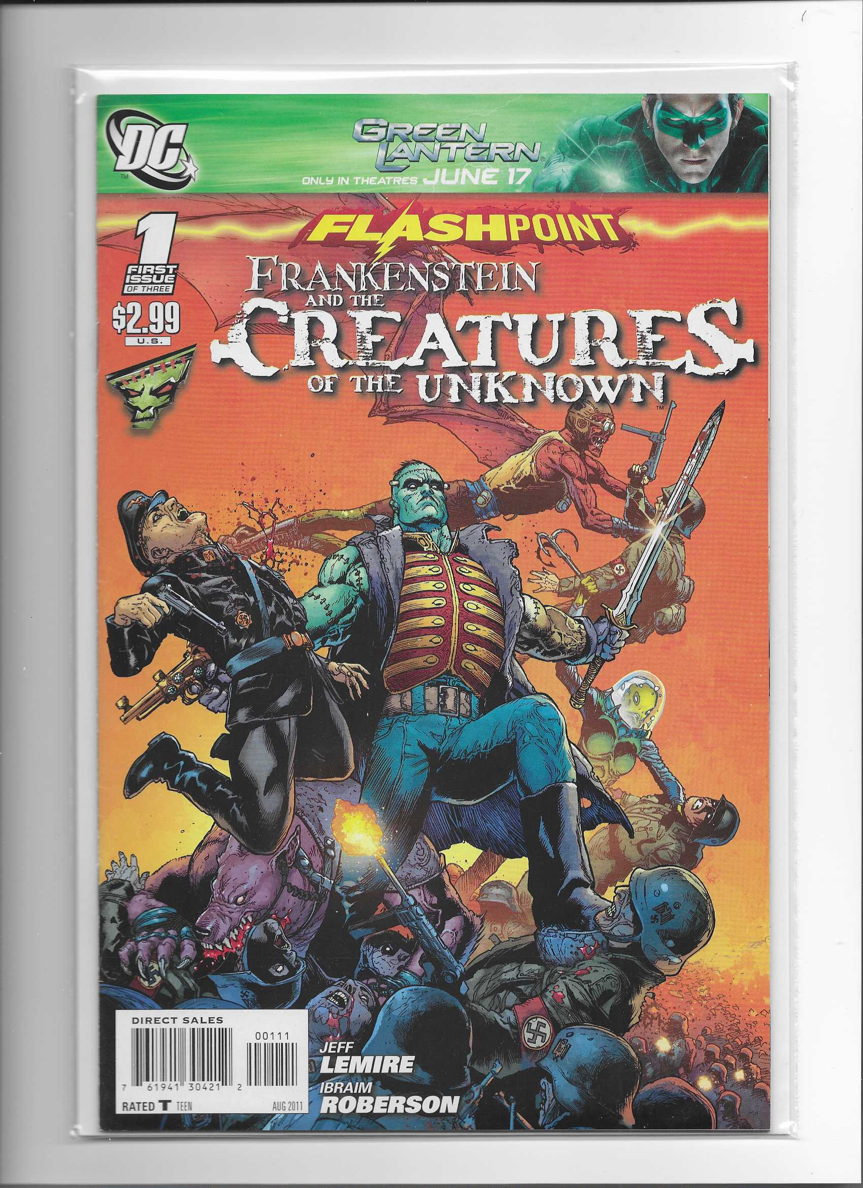 Flashpoint: Frankenstein and the Creatures of the Unknown #1 Comic Book