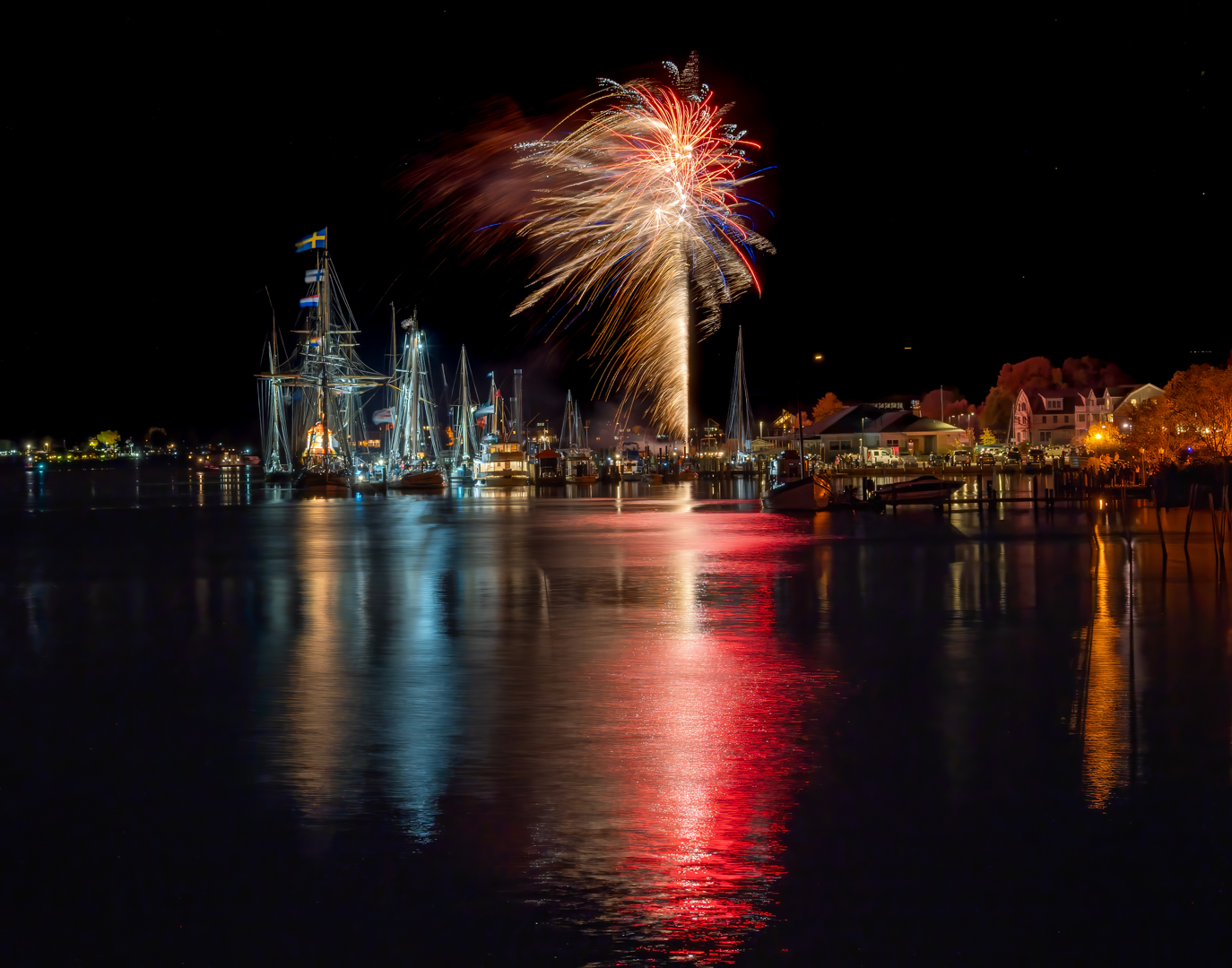 Sultana Down Rigging Fireworks  