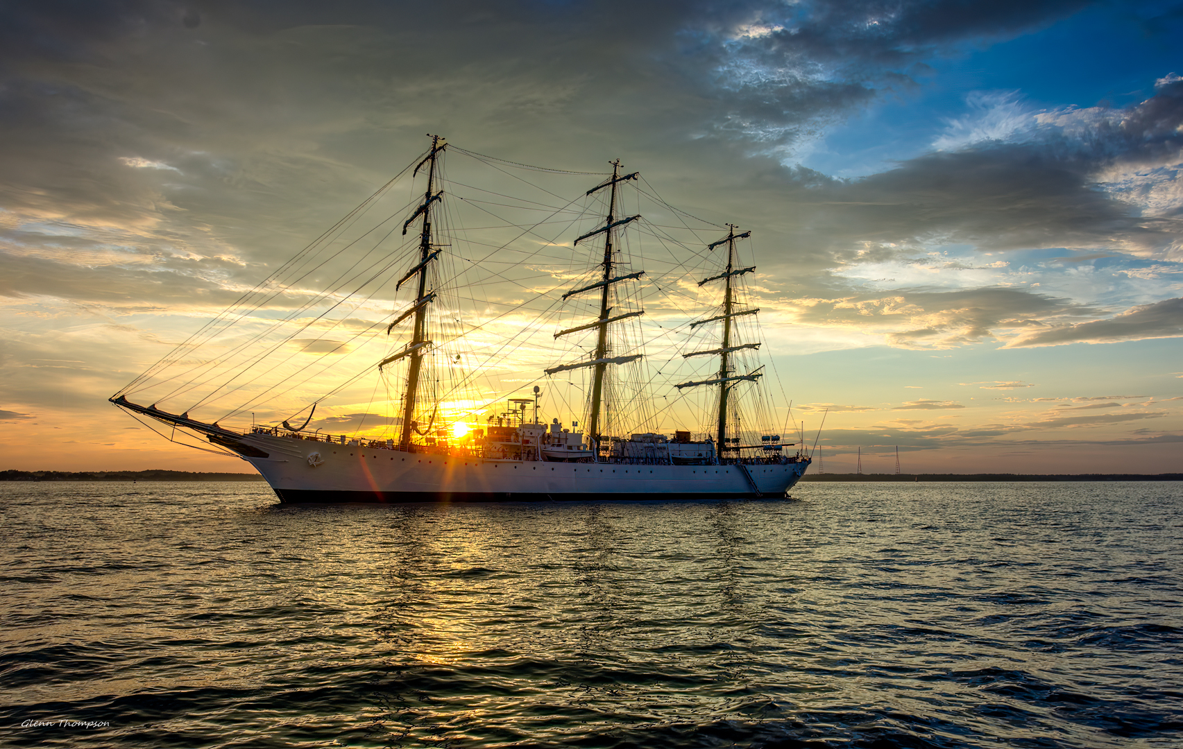 Tall Ship ARA Libertad Waiting to Sail into Baltimore