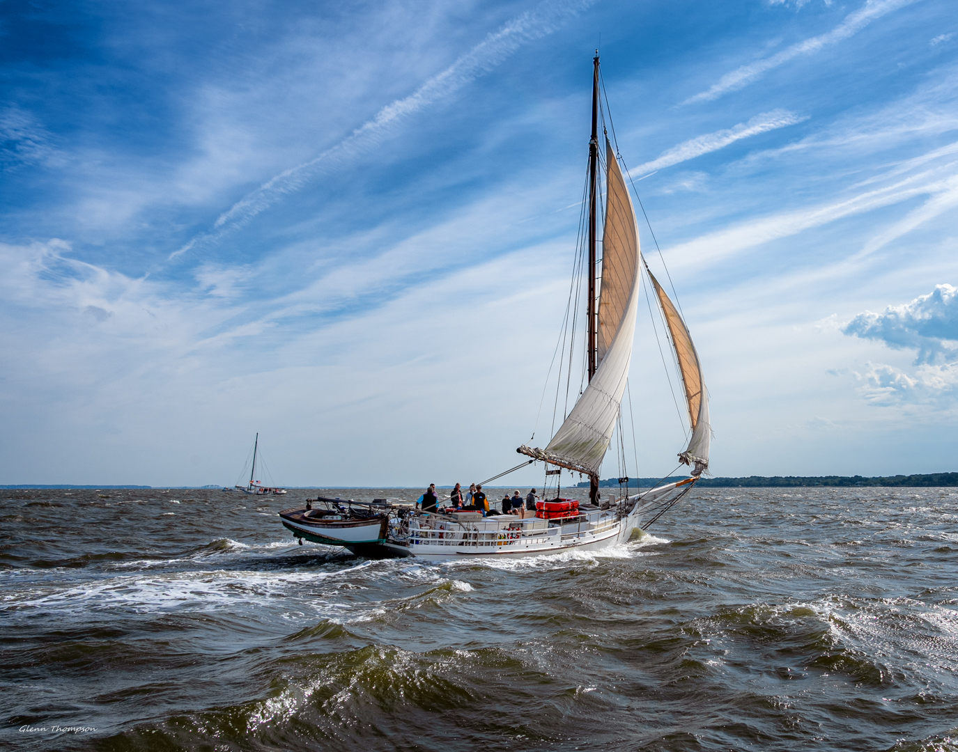 Skipjack H.M. Krentz During the 2024 Deal Island Skipjack Race 