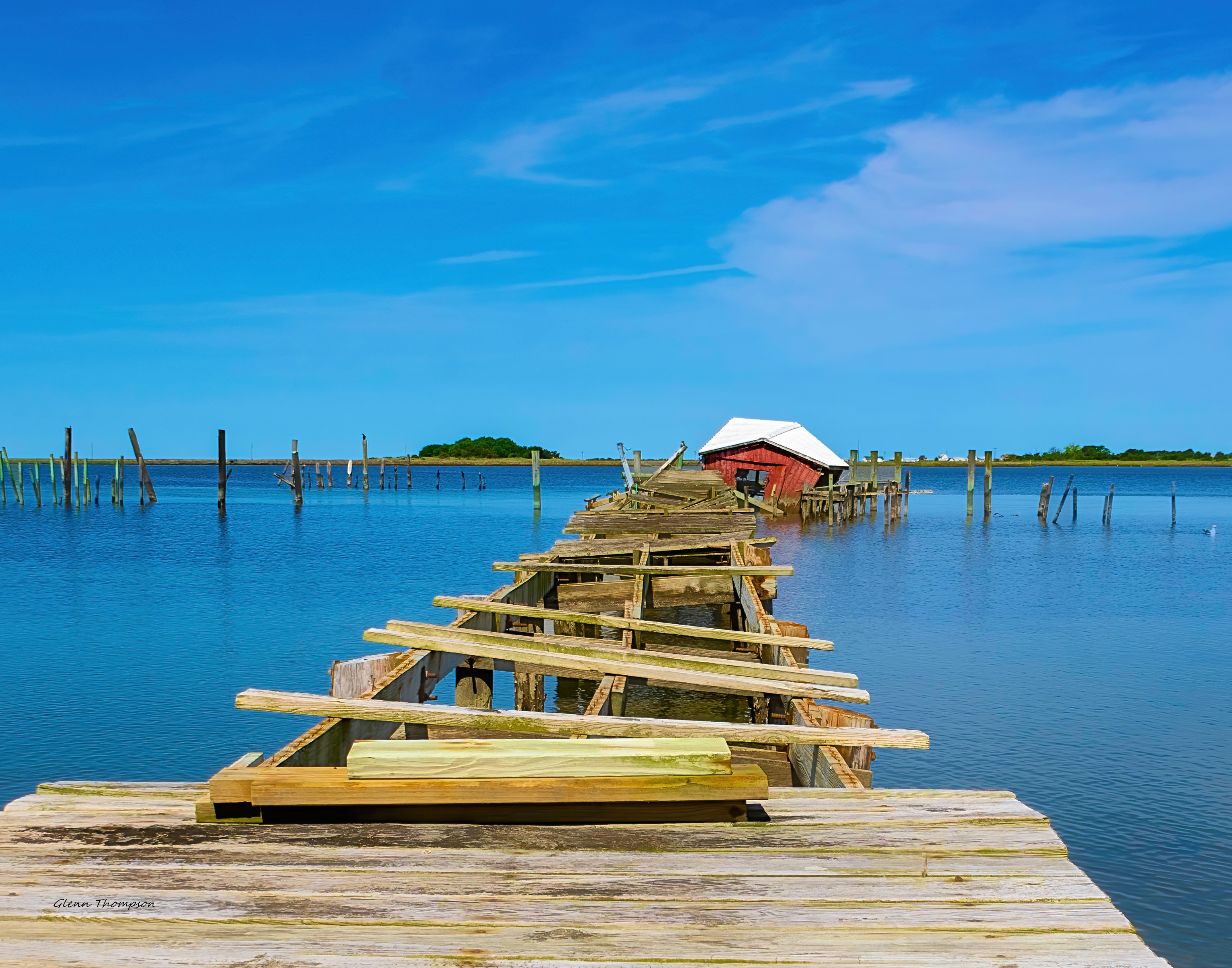 Rustic Waterfront Dock on Smith Island