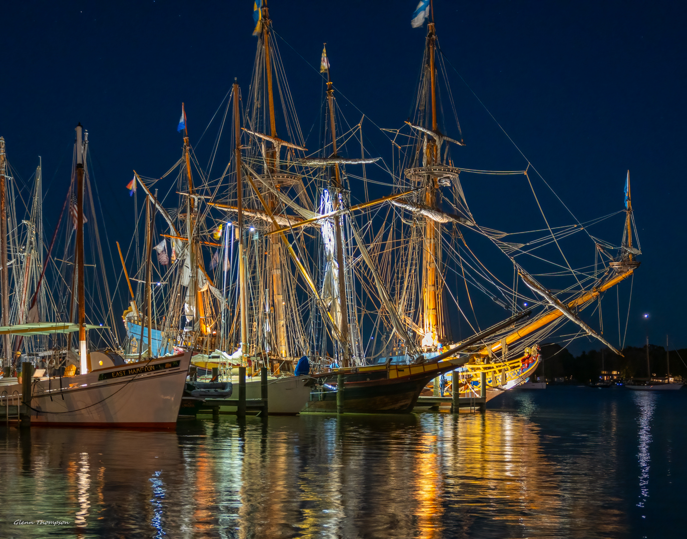 Reflection of Tall Ships 