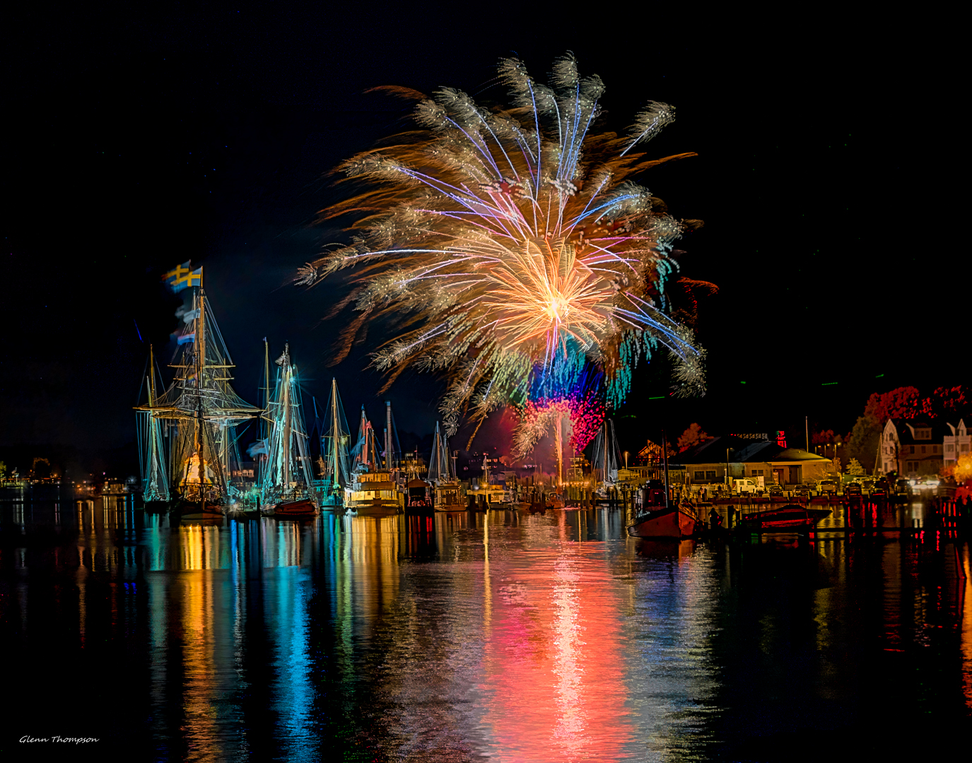 Fireworks Over the Tall Ship 