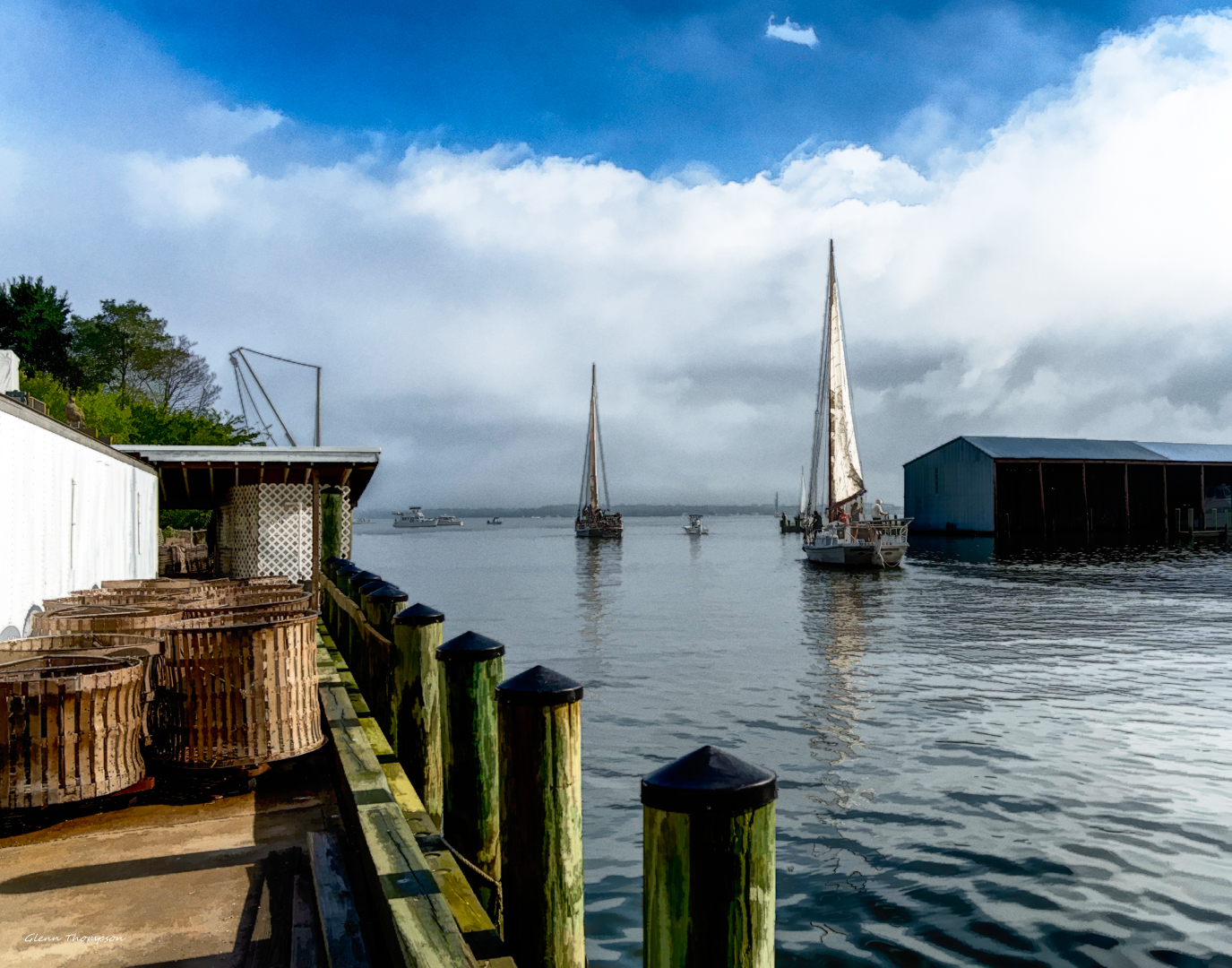 Skipjacks Heading Out for the Choptank Heritage Race 