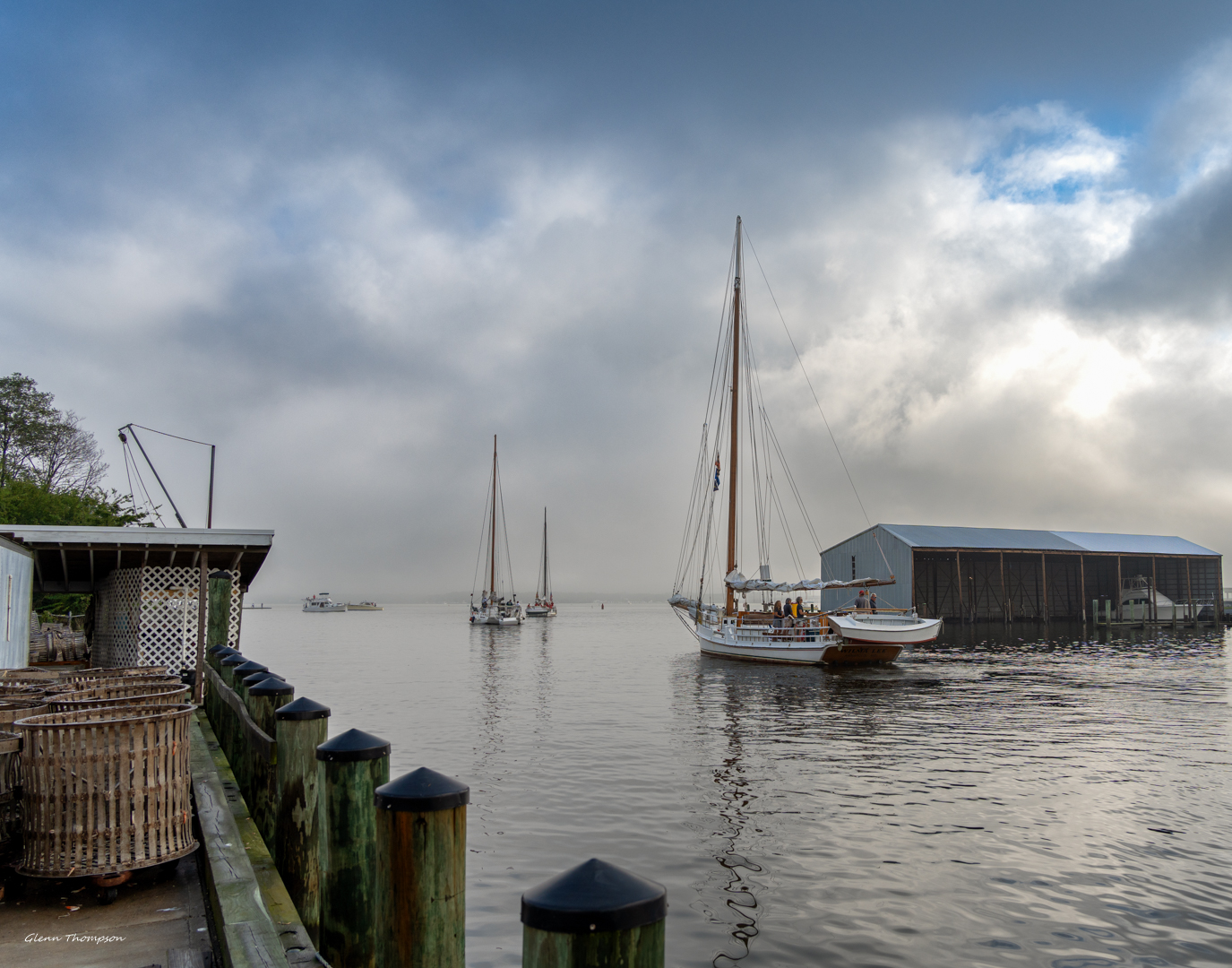Skipjack Wilma lee Heading Out to the Choptank Heritage Skipjack Race 