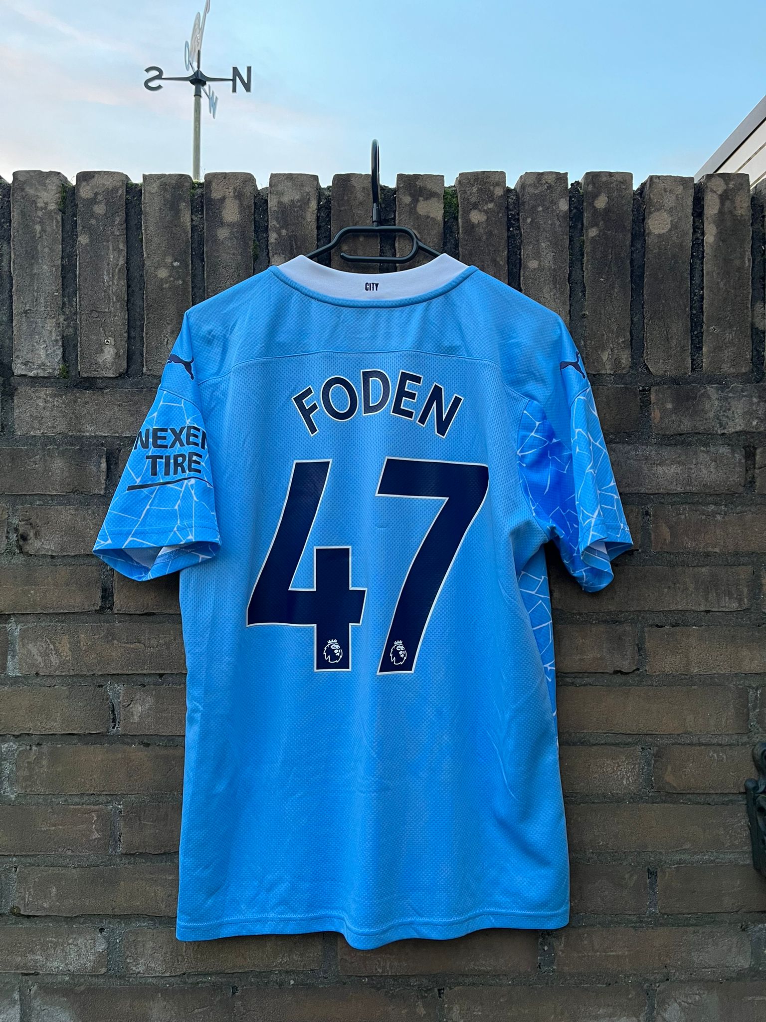 Manchester City 2020/2021 home shirt Foden size M 8.5/10