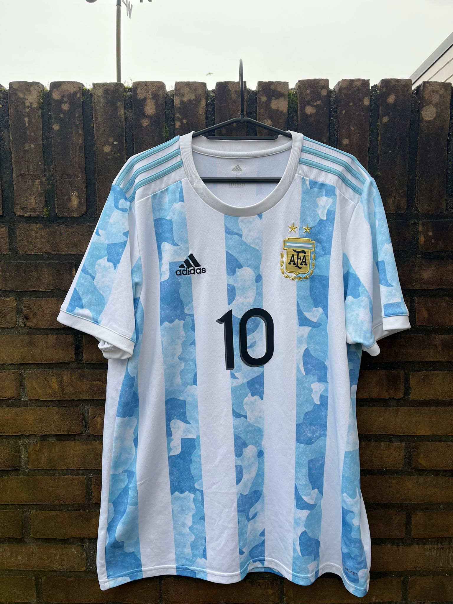 Argentina 2021 home shirt Messi size L 8.5/10