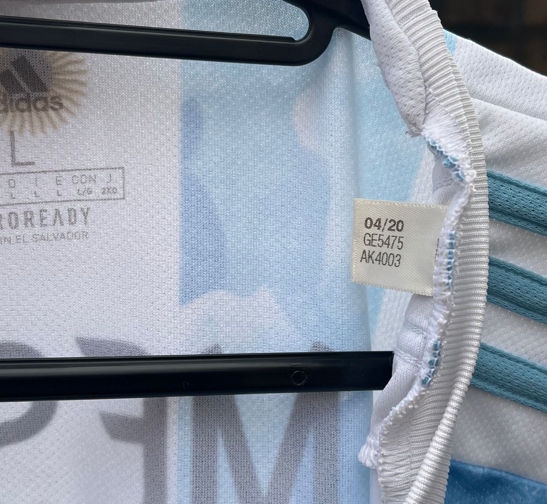 Argentina 2021 home shirt Messi size L 8.5/10