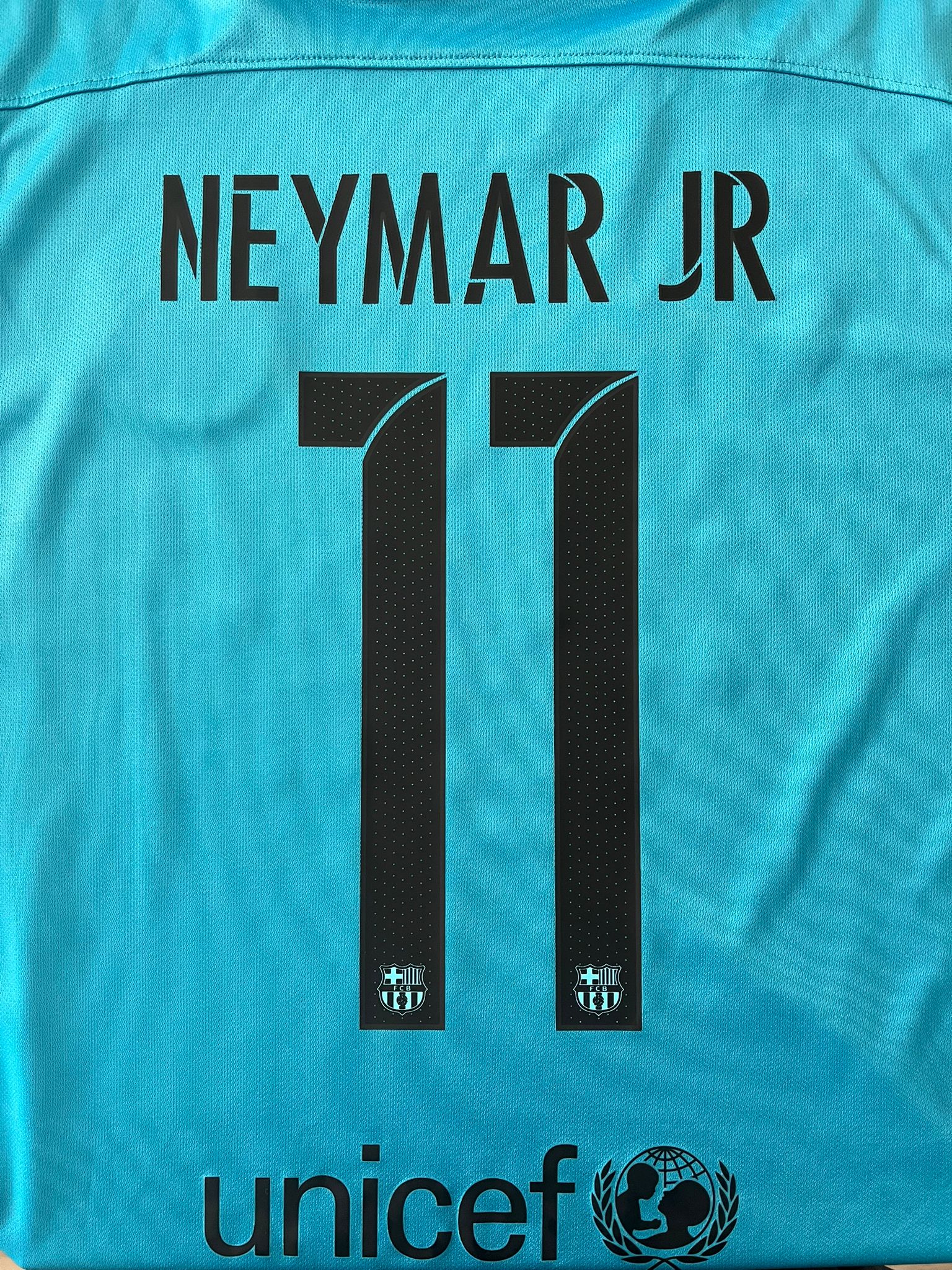 FC Barcelona 2015/2016 third name set Neymar JR #11 Reproduction