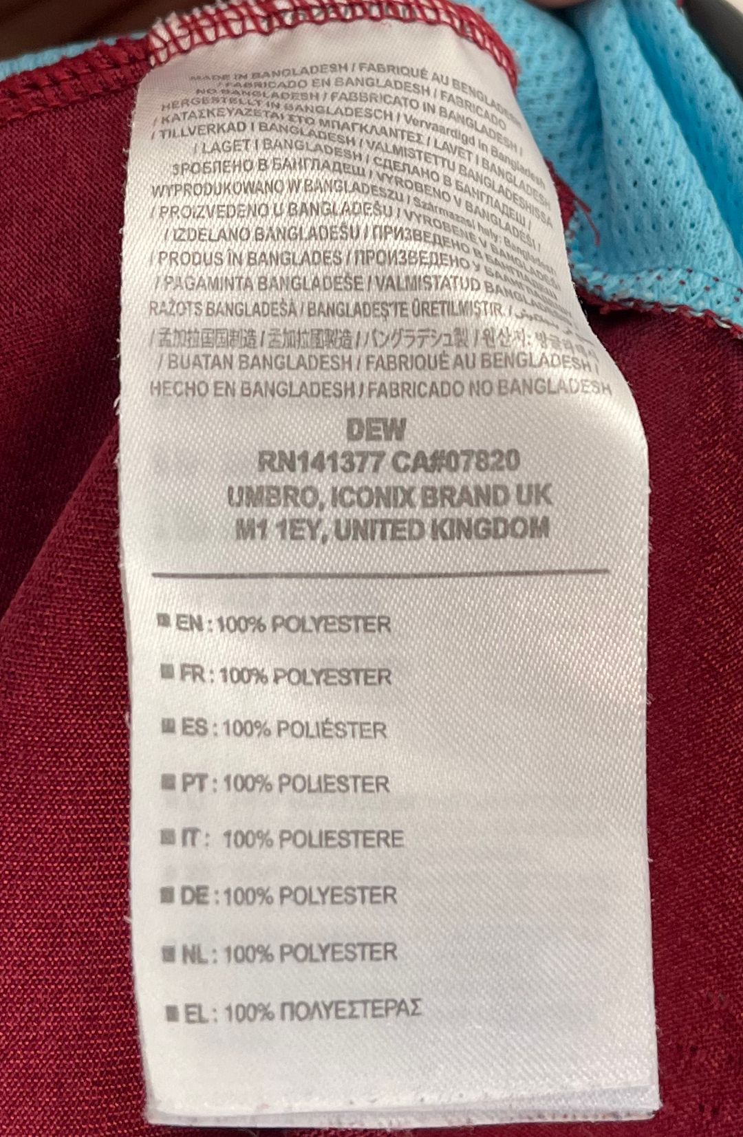 West Ham United 2016/2017 home shirt Payet #27 size L 8/10