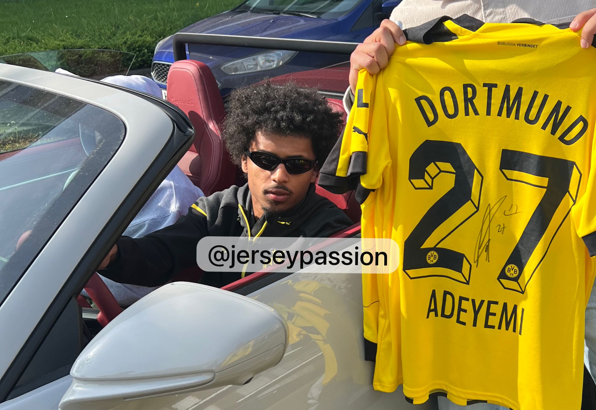 Borussia Dortmund 2022/2023 home shirt Adeyemi #27 size L 8.5/10