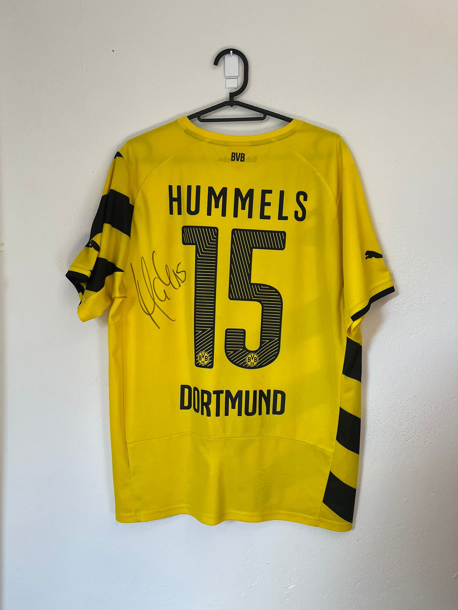 Borussia Dortmund 2014/2015 Signed home shirt Hummels #15 size M 8/10