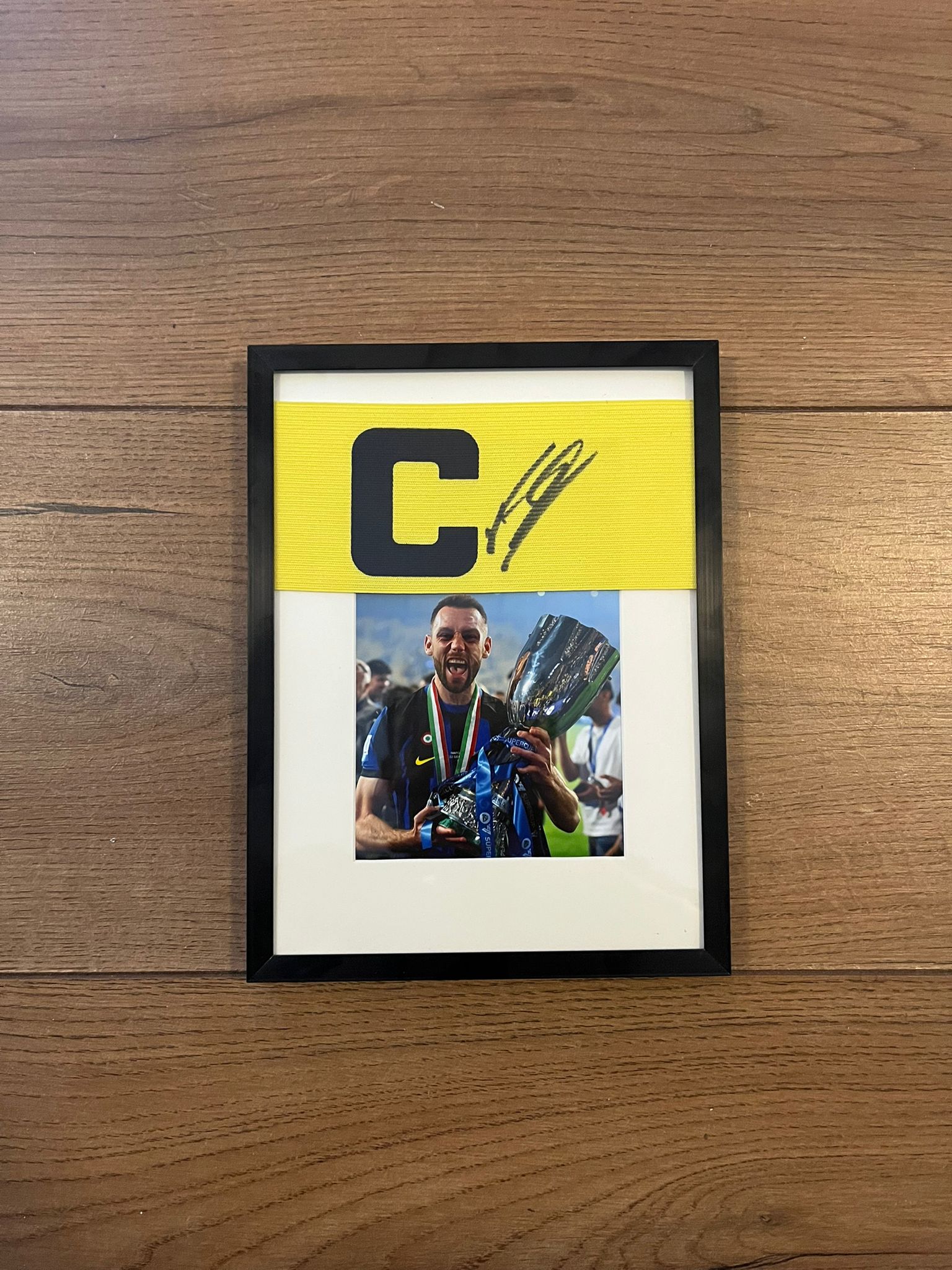 Signed Captain Armband Stefan de Vrij Inter Milan