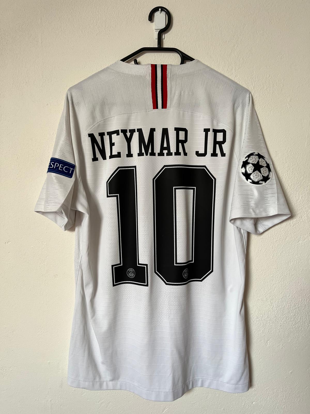Paris Saint Germain 2018/2019 White Jordan shirt Neymar JR #10 size L 8.5/10
