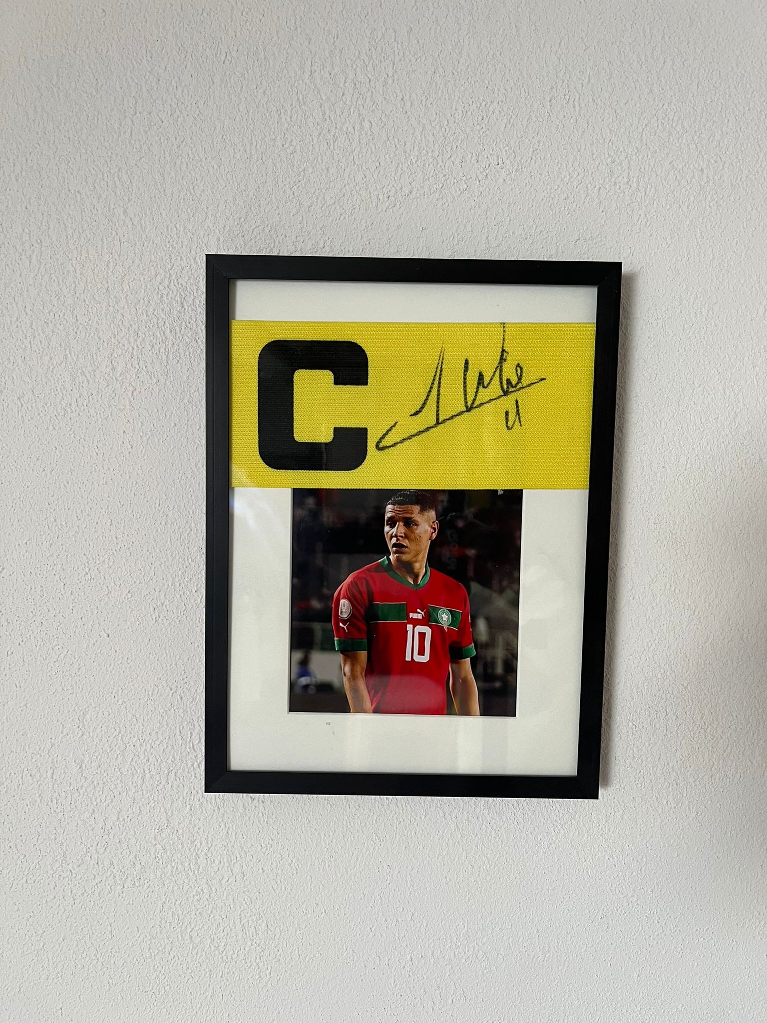 Signed Captain Armband Amine Harit Olympique Morocco