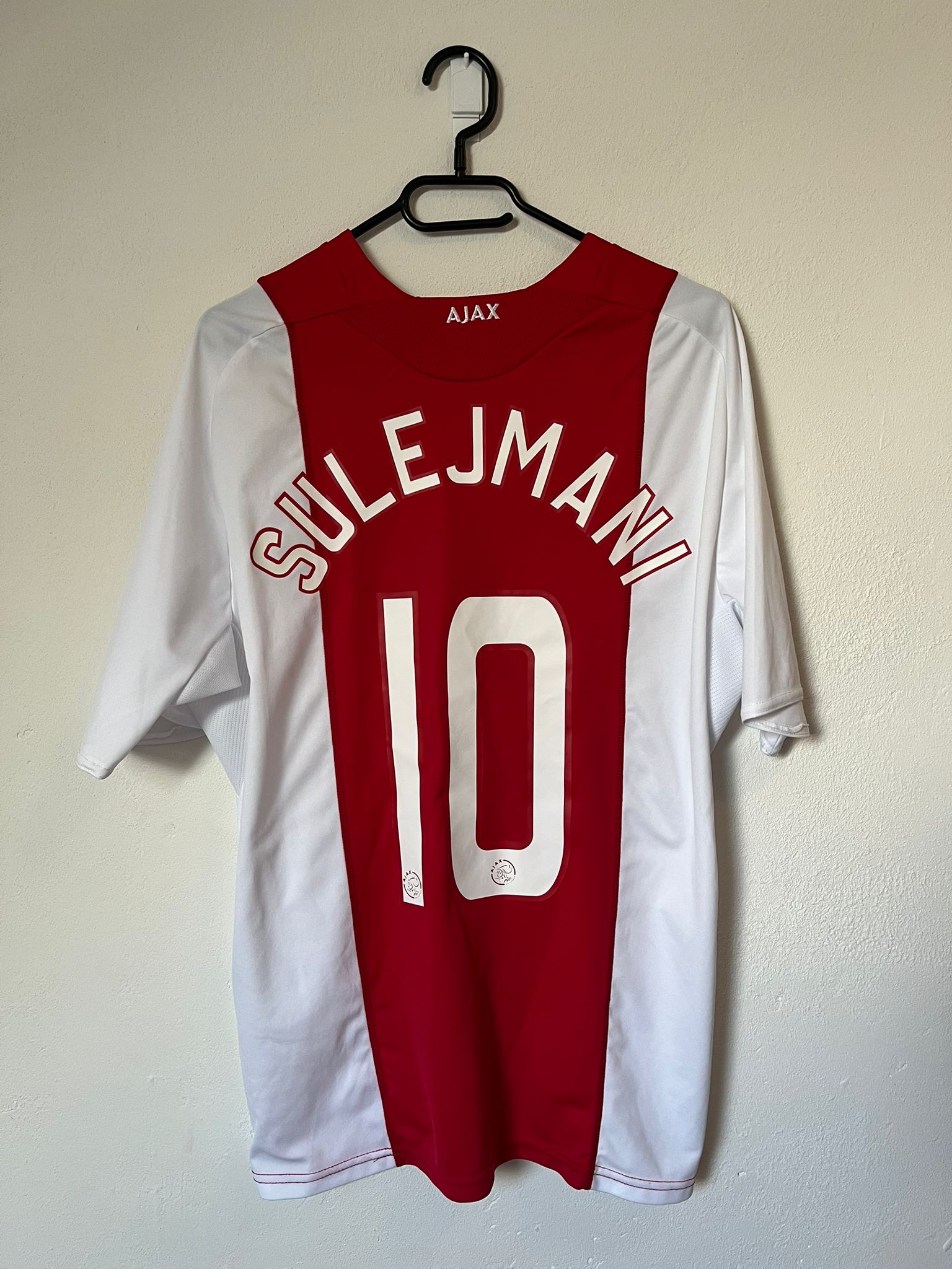Ajax 2008/2009 home shirt Sulejmani #10 size M 8/10