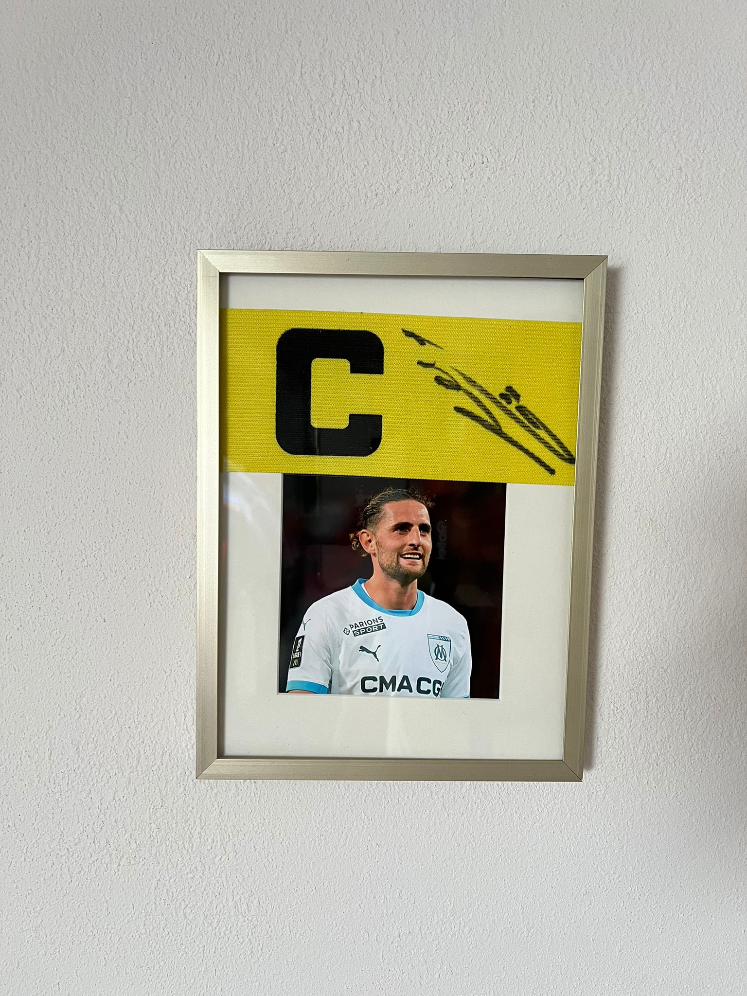 Signed Captain Armband Adrien Rabiot Olympique Marseille