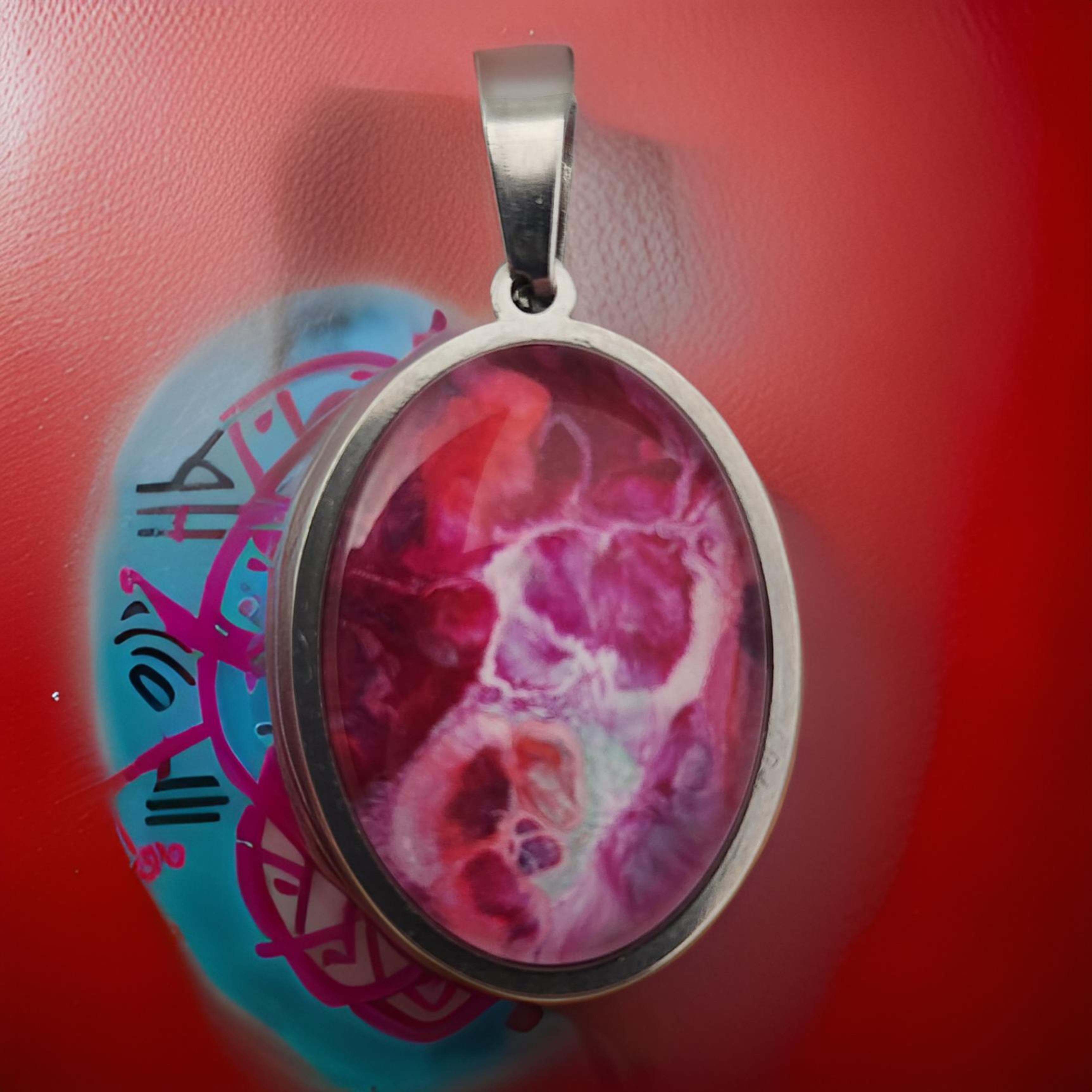 Oval Pendant - 18x25mm Glass Cabochon