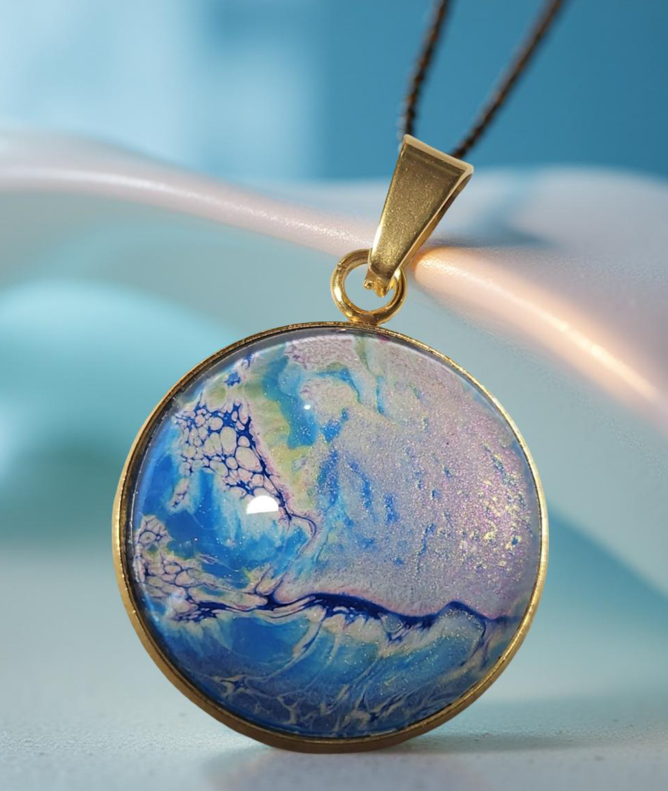 Round Pendant - 25mm Glass Cabochon