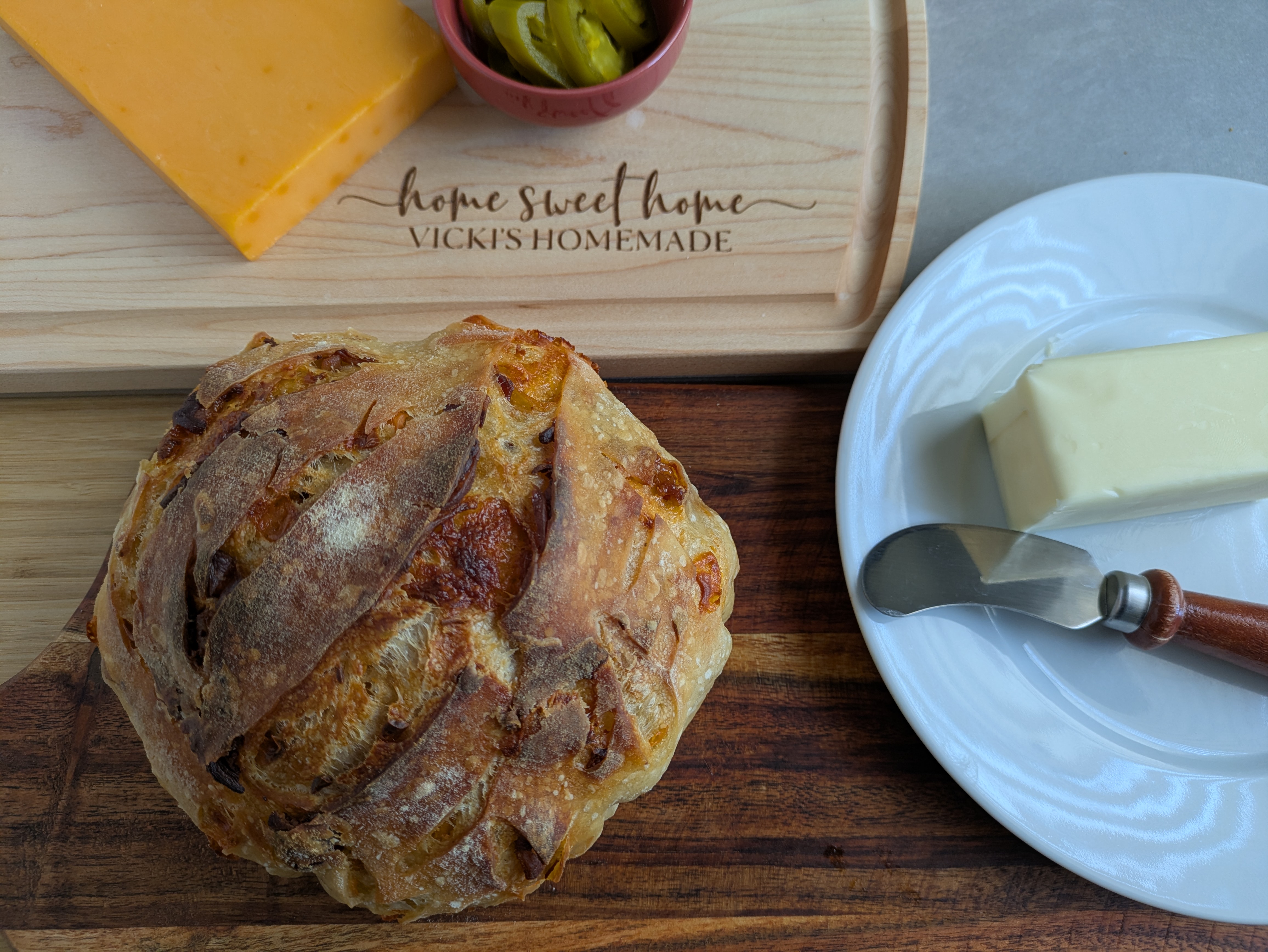 Jalapeno Cheddar Sourdough Boule