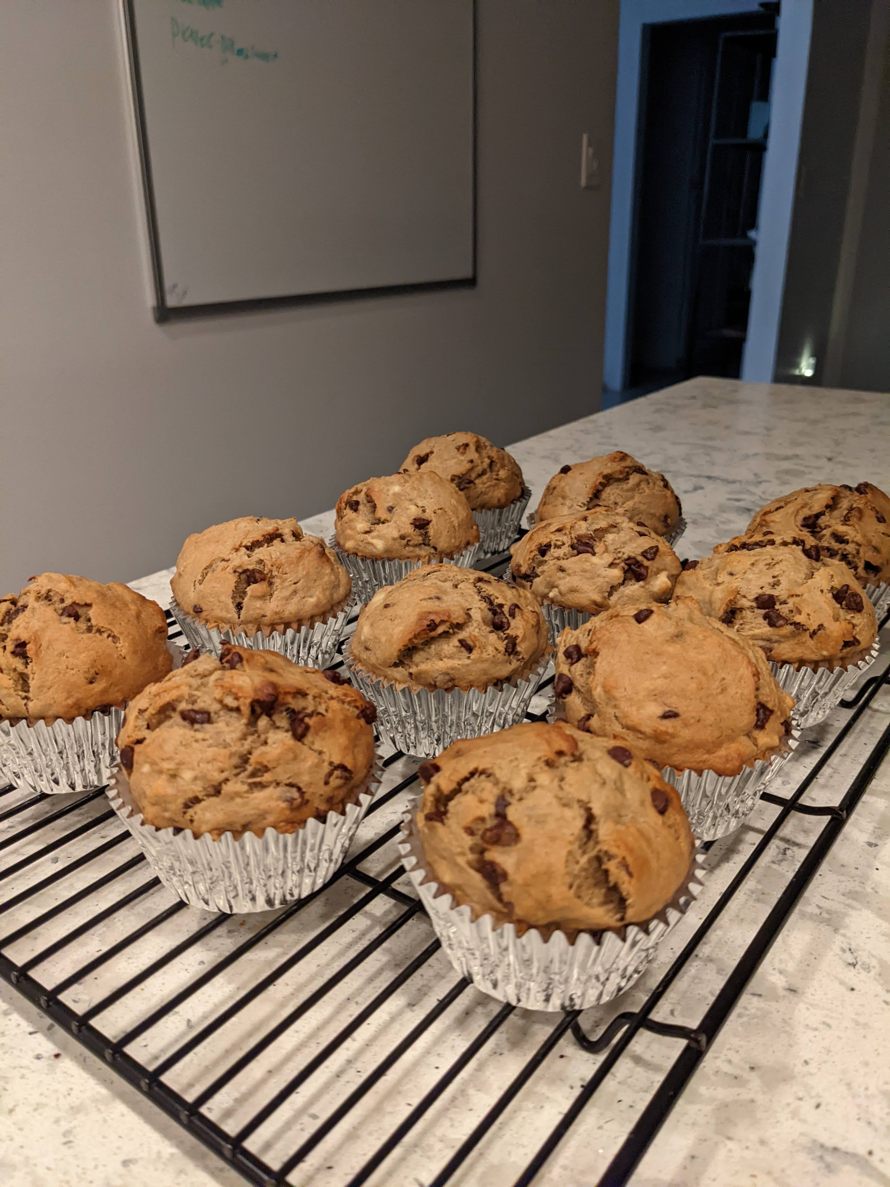 Banana Nut Chocolate Chip Large Muffins