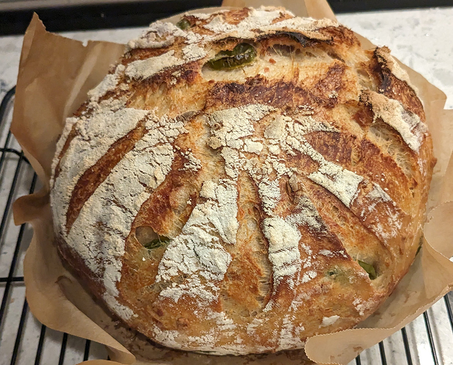 Cheddar and Everything Bagel Boule