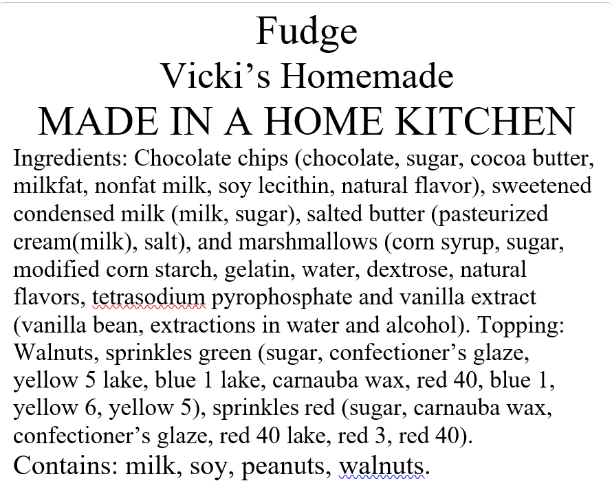 Fudge 1/2 pound/8ounces