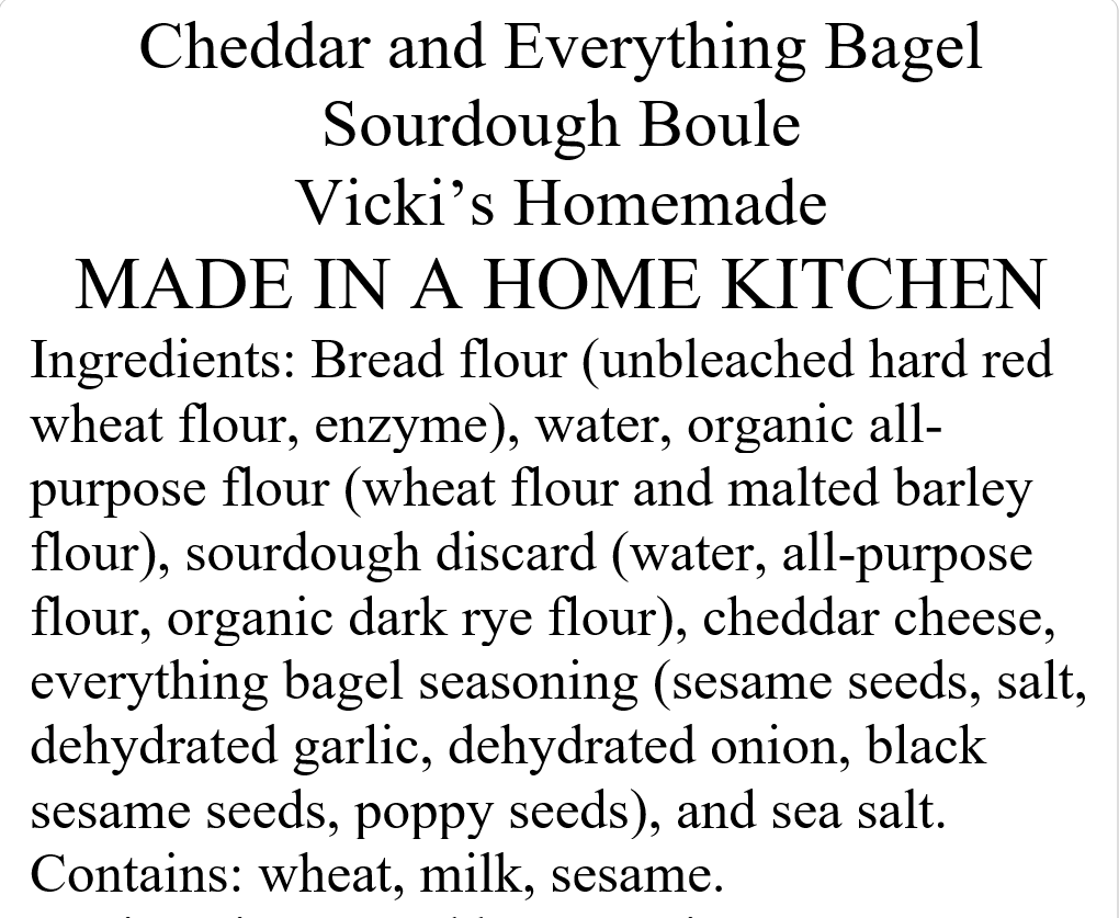 Cheddar and Everything Bagel Boule