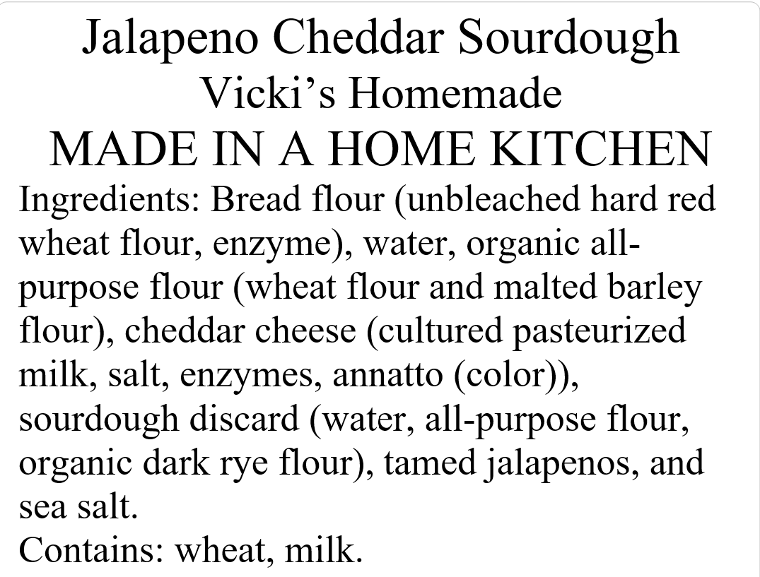 Jalapeno Cheddar Sourdough Boule