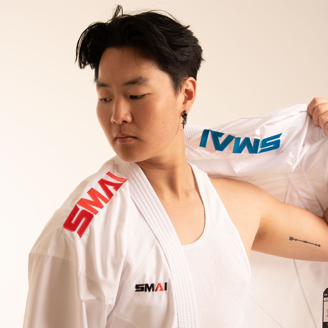 Inazuma RX (Reversible, Red/Blue) - Kumite Gi - WKF Approved