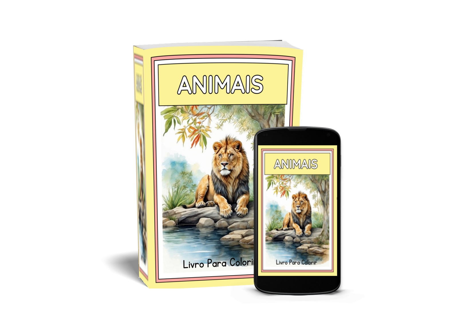 Livro Para Colorir Animais - Ebook Digital