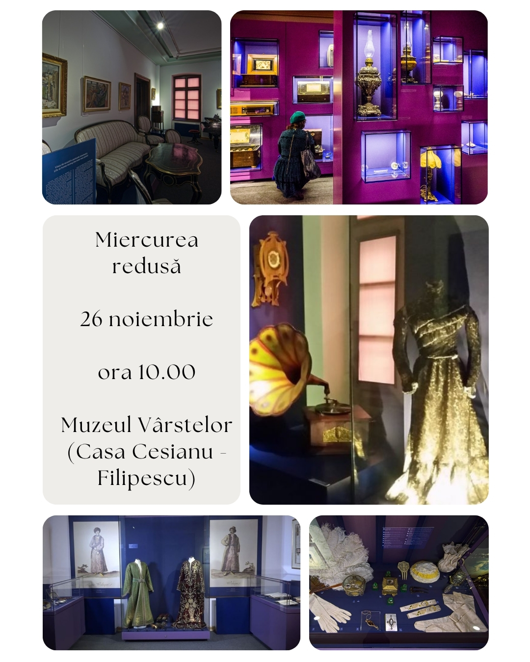 Vizită ghidată la Muzeul Vârstelor