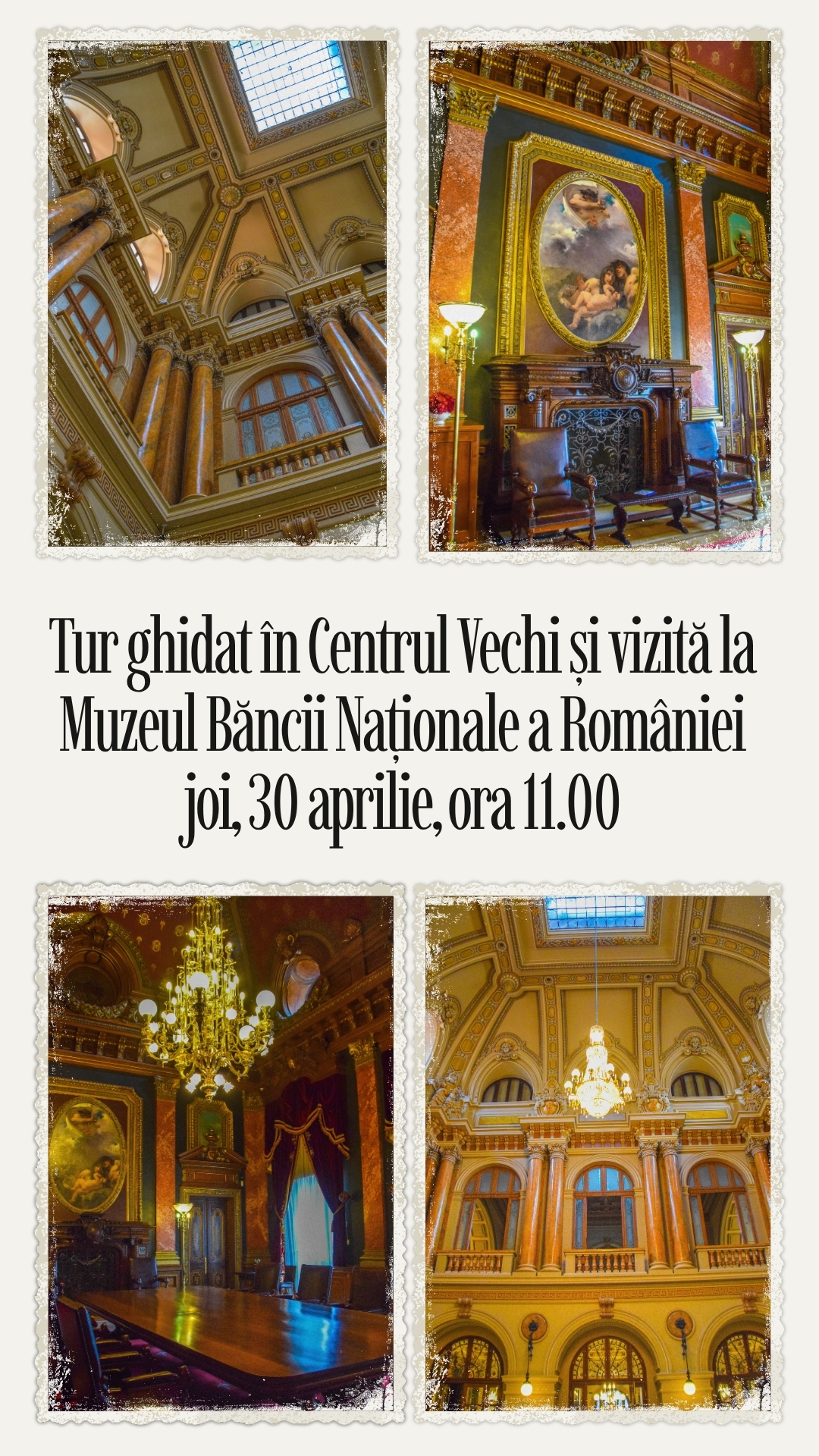 Tur ghidat în Centrul Vechi (40 lei) + vizitarea Muzeului BNR (gratuit)