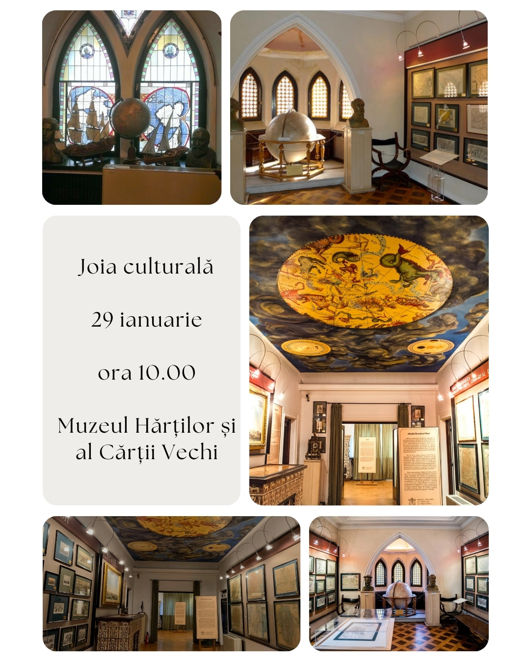 Vizită ghidată la Muzeul Hărților și al Cărții Vechi