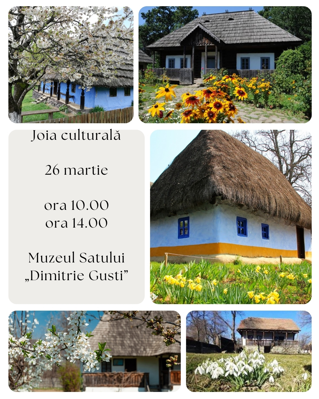 Tur ghidat în Muzeul Satului - 26 martie