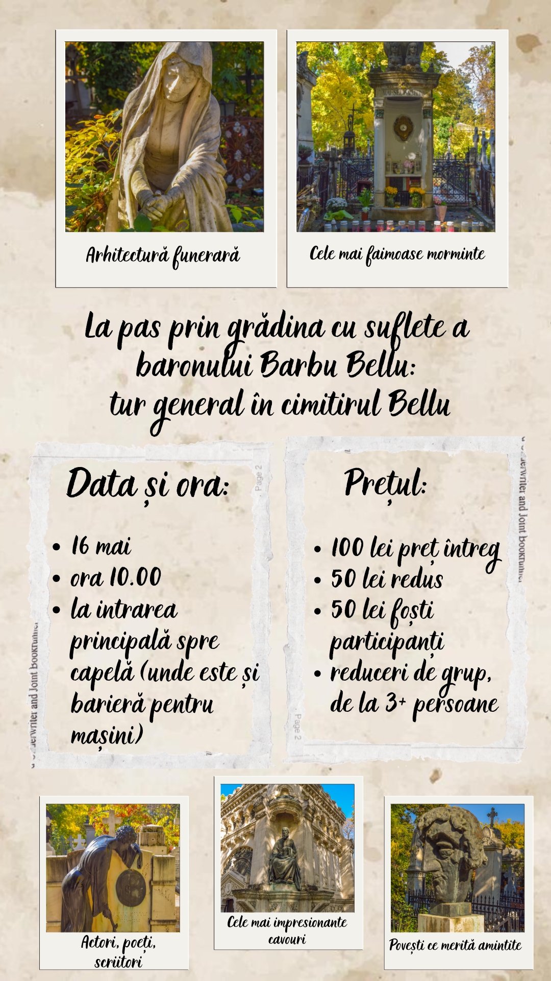 Cimitirul Bellu - tur introductiv