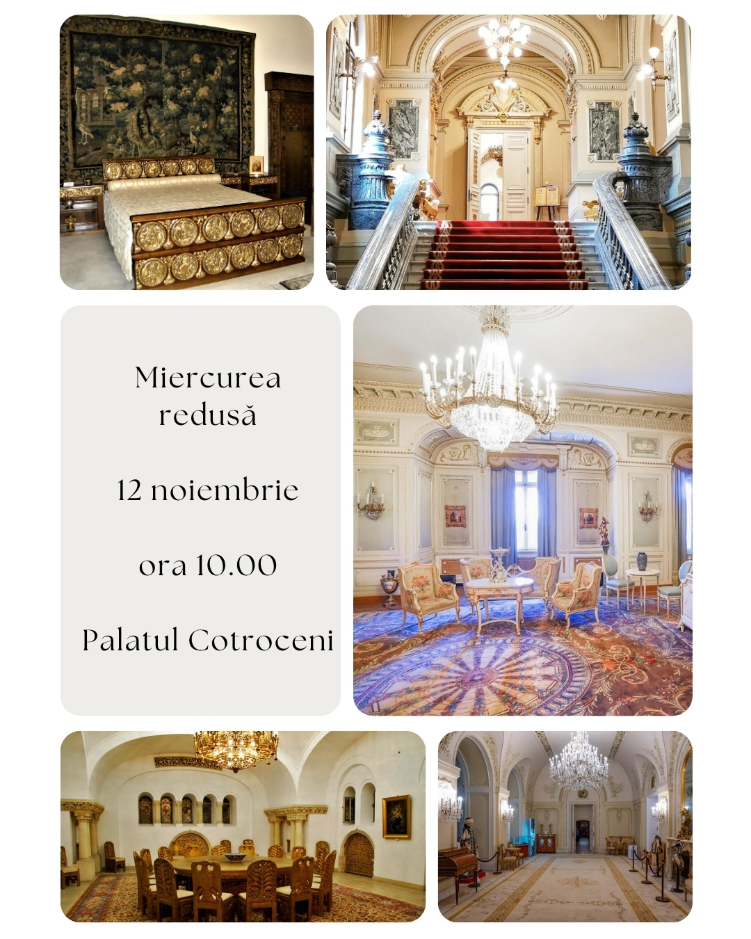 Tur ghidat în Palatul Cotroceni