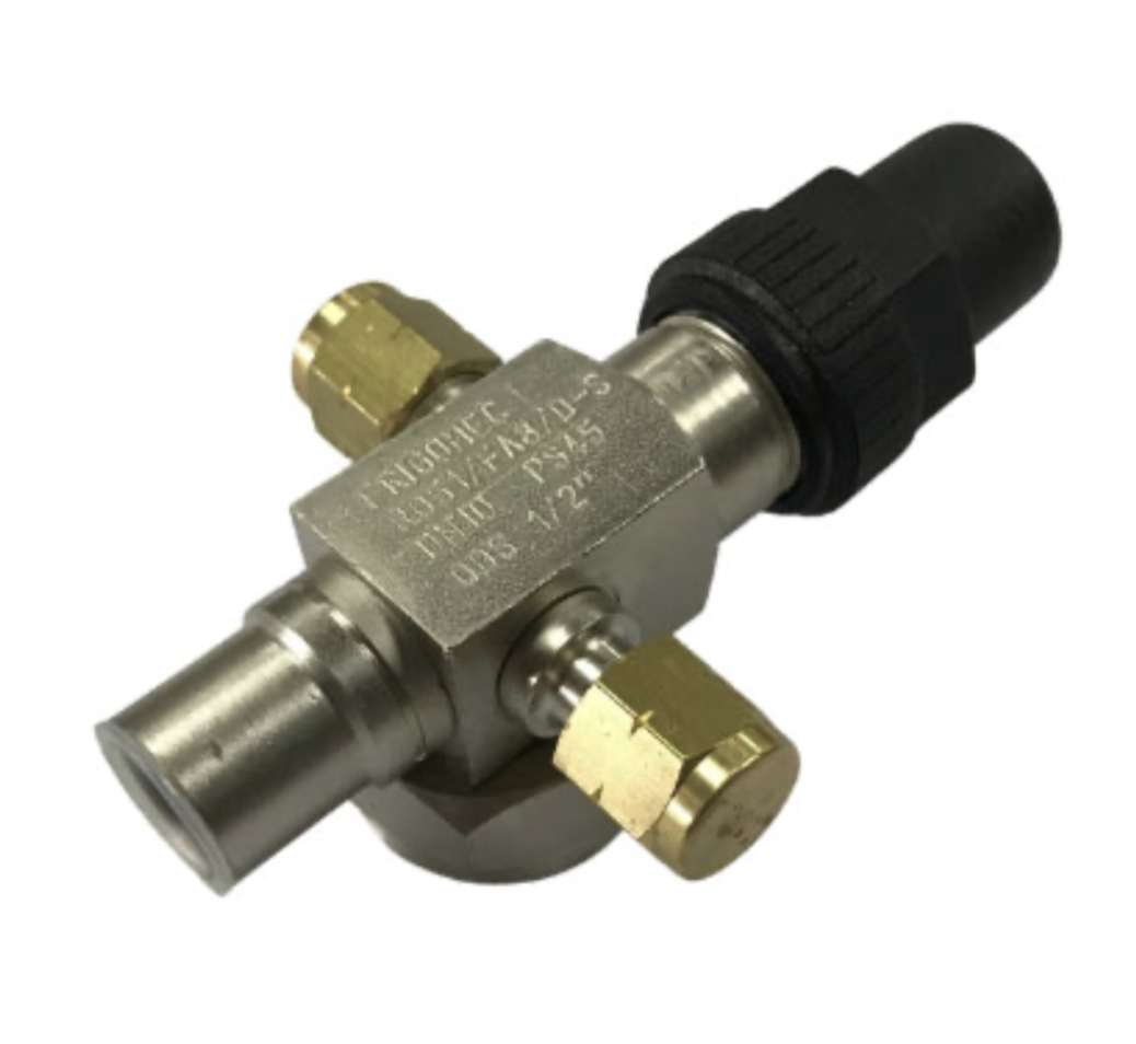 Rotalock 1" x 5/8" ODS; 2 x 1/4" service connecions