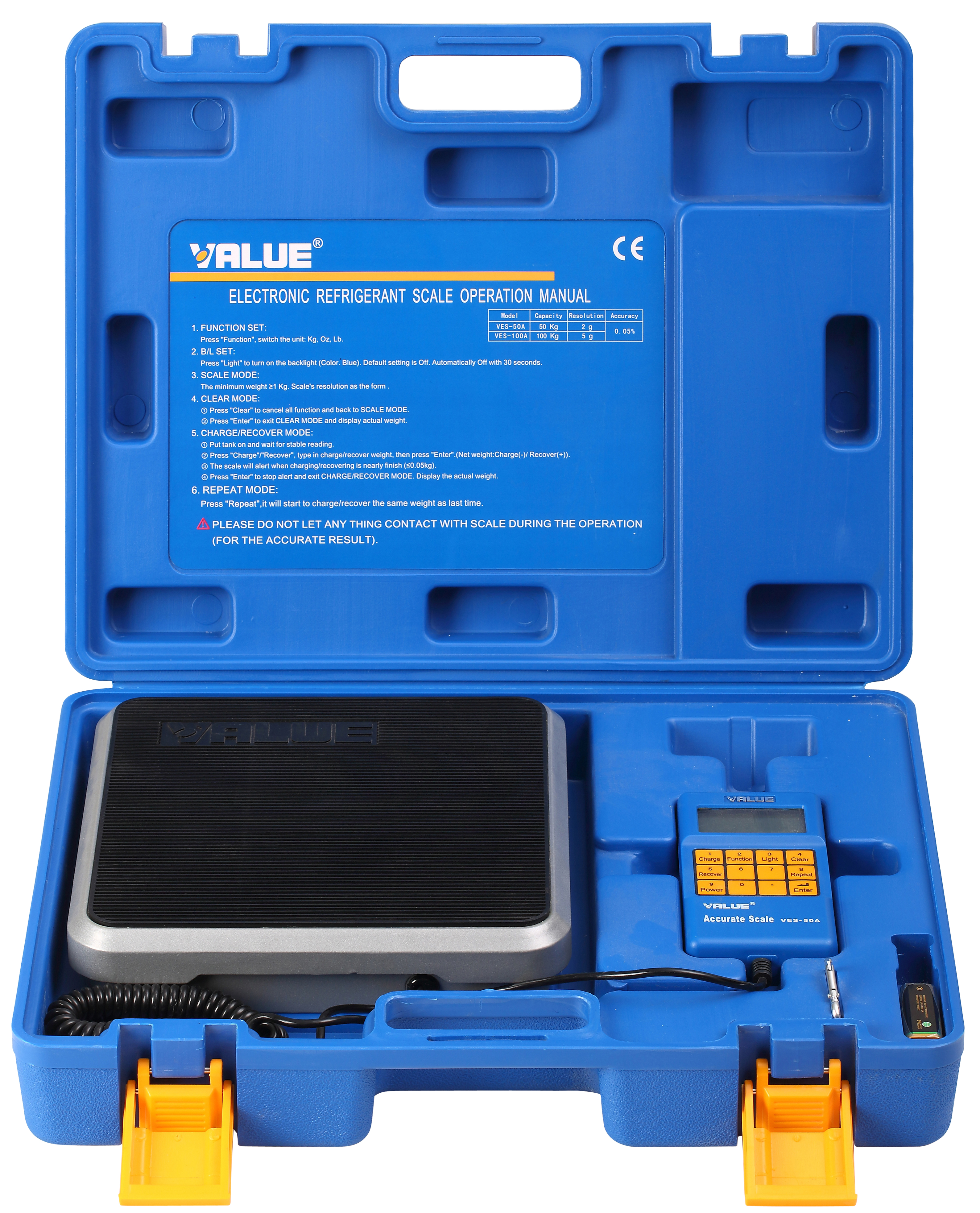 Refrigerant Scale, Value VES-50A, 50 kg x 2 g