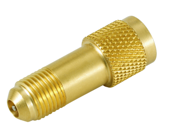 Brass adapter, Value V07 (1/4" male x 5/16" female)