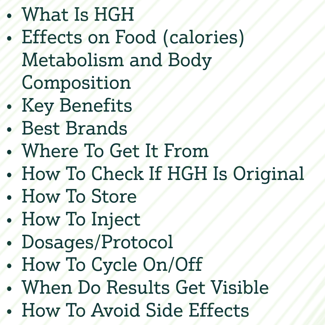 Human Growth Hormone HGH E BOOK | 22 Pages | Complete Guide Including Protocols, Brands Etc.
