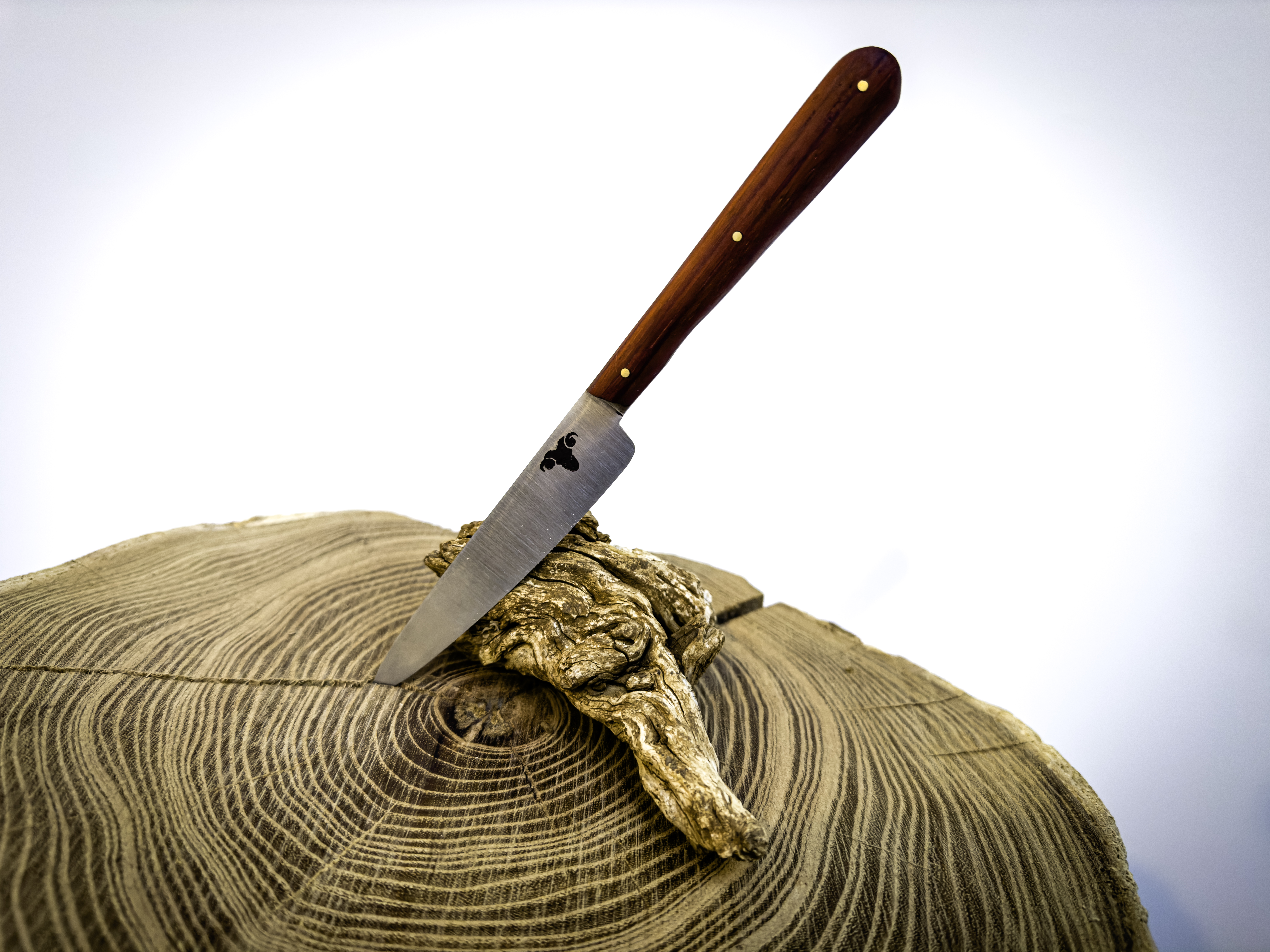 Couteau d'office manche en padouk