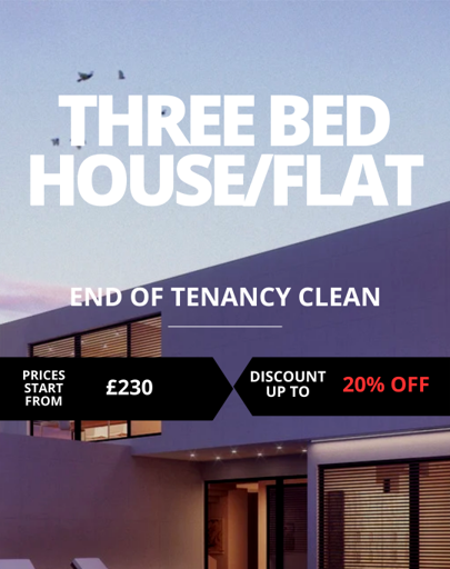 End of Tenancy Clean - Three Bed