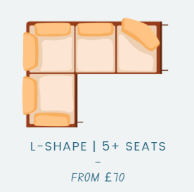 Five Seater Sofa / L Shape