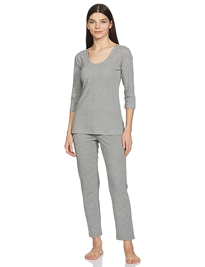 Amazon Brand - Symbol Women's Snug Fit Thermal Set