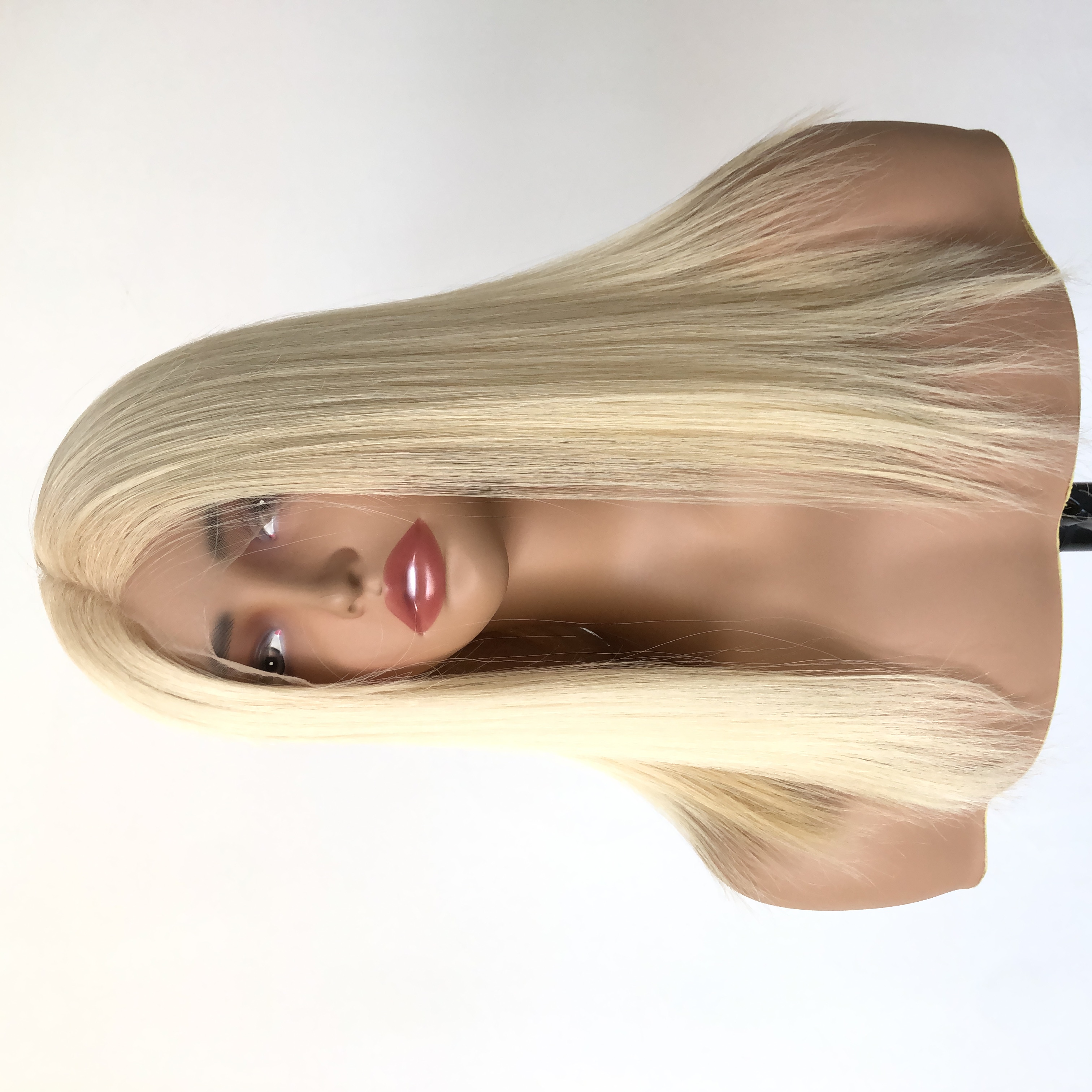 14 INCH Buttery Blonde Human Hair HD Lace Front Wig